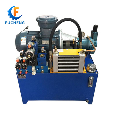 Estación hidráulica Fucheng 12V/24V AC 220V/380V con estructura estándar y motor de pistón