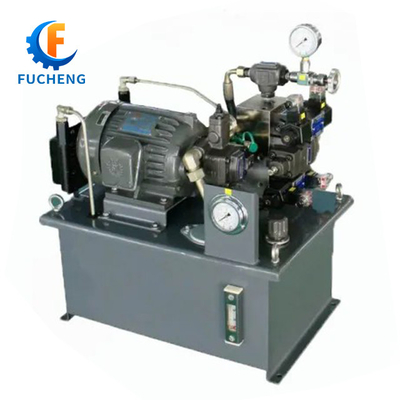 Estación hidráulica Fucheng 12V/24V AC 220V/380V con estructura estándar y motor de pistón