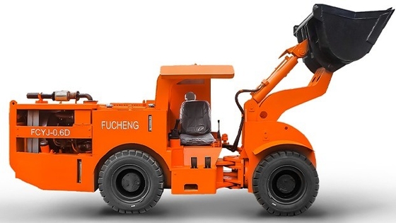 Minería de energía 0.6m3 Subterráneo Diesel Mining Wheel LHD Cargador FCYJ-0.6D