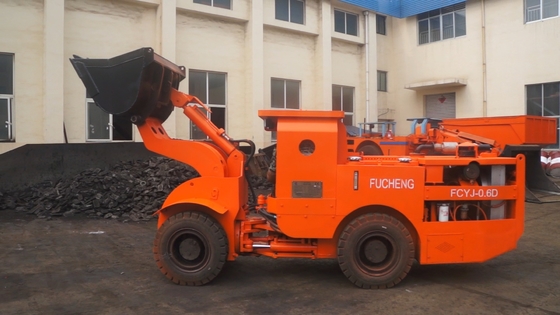 Minería de energía 0.6m3 Subterráneo Diesel Mining Wheel LHD Cargador FCYJ-0.6D