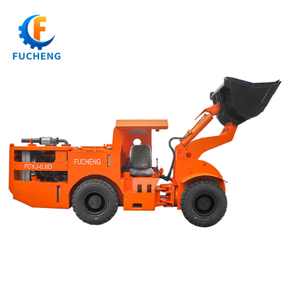 Minería de energía 0.6m3 Subterráneo Diesel Mining Wheel LHD Cargador FCYJ-0.6D