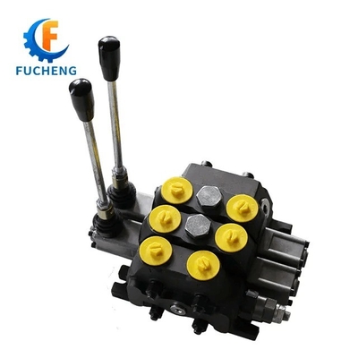 Válvula de control direccional hidráulico de flujo de Fucheng DCV100/2-S 100LPM para solicitud del cliente