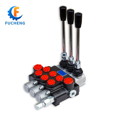 40lpm 6 bancos Joystick válvulas de control de monobloque hidráulico para cargador frontal y tractor Fucheng