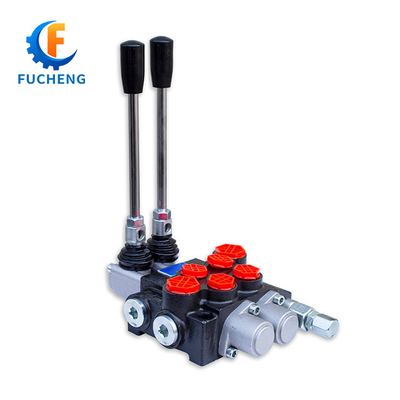 40lpm 6 bancos Joystick válvulas de control de monobloque hidráulico para cargador frontal y tractor Fucheng