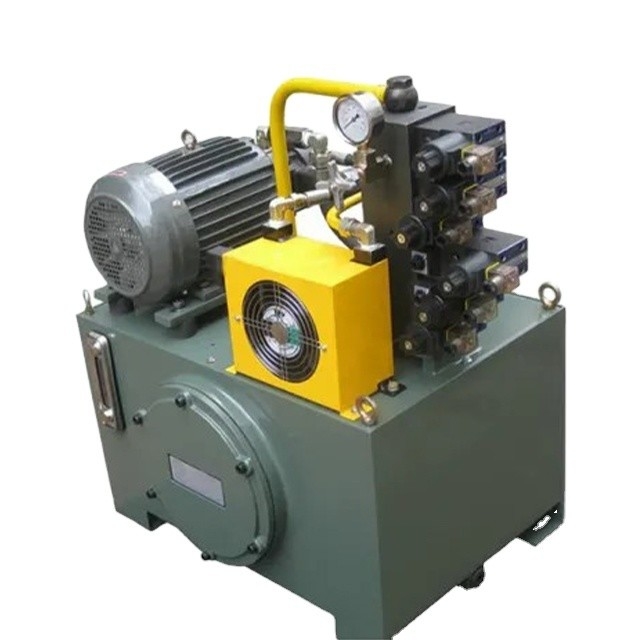 Estación hidráulica Fucheng 12V/24V AC 220V/380V con estructura estándar y motor de pistón