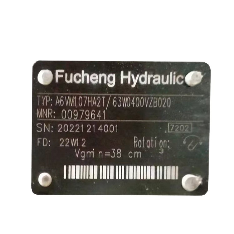 Estándar para el motor de pistón hidráulico de la serie Fucheng A6VM80 Rexroth A6VM de alta presión